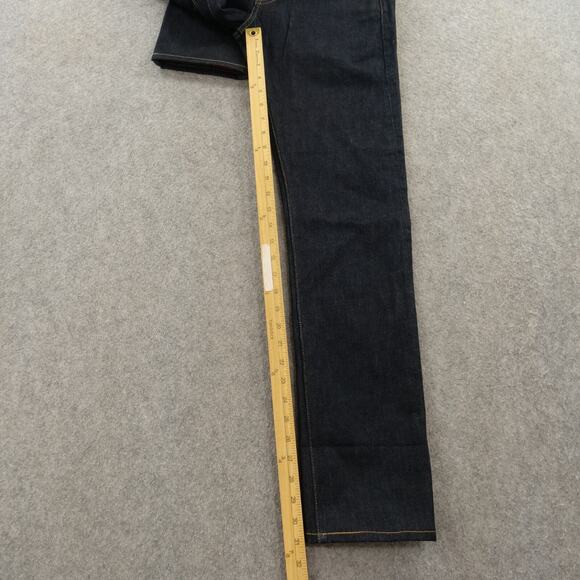 Helmut Lang X Josephine Meckseper Jeans Womens 26 Blue Slim Straight Dark Wash - Picture 11 of 13